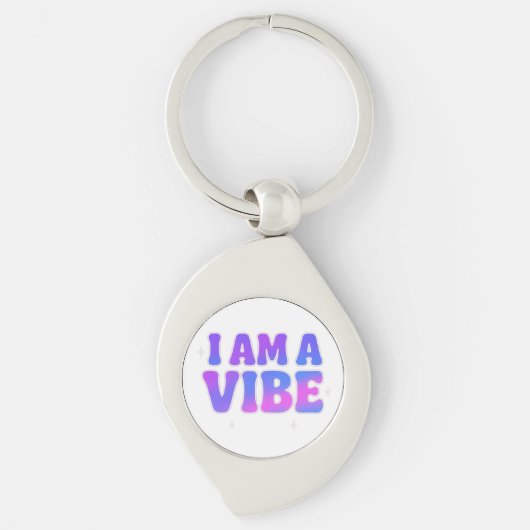 I Am A Vibe — Energy Frequency Manifestation Desig Sleutelhanger (Voorkant)