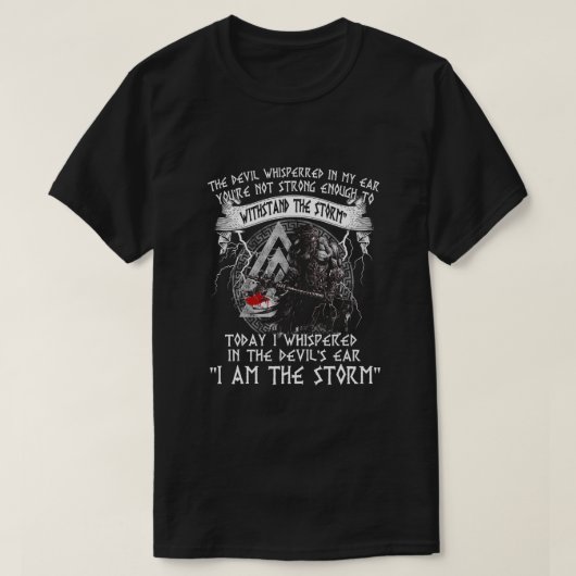 I Am A Viking I Am The Storm T-shirt (Design voorkant)