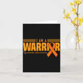 I Am A Warrior Funny Leukemia Blood Cancer Awarene Kaart (Gele Bloem)
