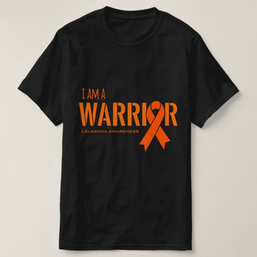 I am a Warrior Leukemia Cancer Awareness T-shirt (Design voorkant)