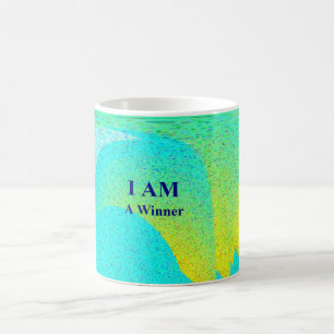 "I AM A WINNER" White 11 oz Classic White Mok