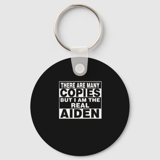 I Am Aiden Fun Shirt Funny D  Sleutelhanger (Voorkant)
