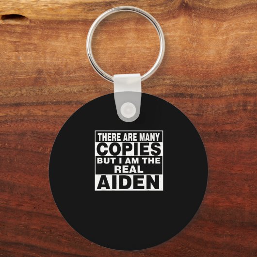 I Am Aiden Fun Shirt Funny D Sleutelhanger (Voorkant)