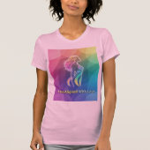 I Am Aligned With Love Modern Spiritual Art T-shirt (Voorkant)
