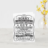 I Am Already Taken By Freaking Awesome Guy Born In Kaart (Gele Bloem)