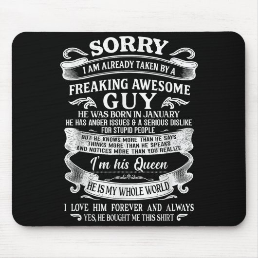 I Am Already Taken By Freaking Awesome Guy Born In Muismat (Voorkant)