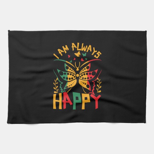 i_am_always_happy_02 theedoek (Horizontaal)