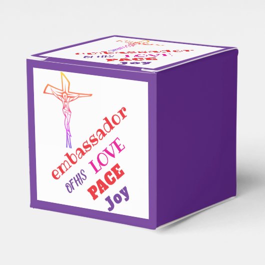 I AM ambassador of his LOVE Bedankdoosjes (Voorkant Zijde)