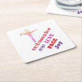 I AM ambassador of his LOVE  Kartonnen Onderzetters (Schuin)