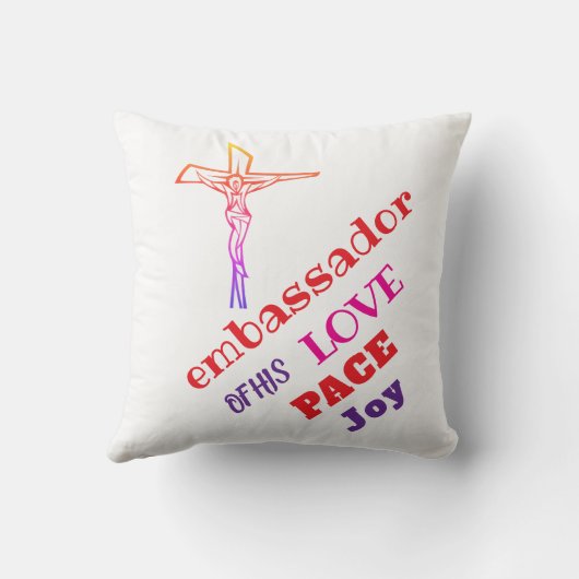 I AM ambassador of his LOVE  Kussen (Achterkant)