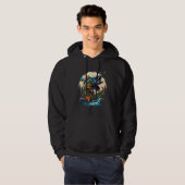 I am an anggler with a Bott and go fishing  4 Hoodie (Voorkant volledig)