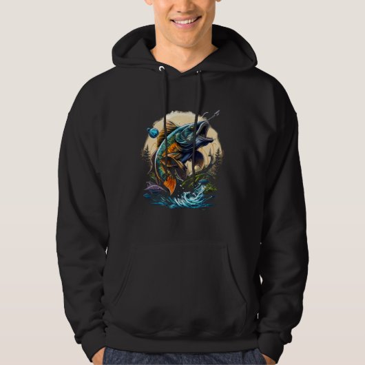 I am an anggler with a Bott and go fishing  4 Hoodie (Voorkant)