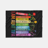 I Am Aunt Tifa Floral Flowers Aunt Tifa Funny Aunt Fleece Deken (Voorkant (Horizontaal))