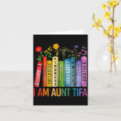 I Am Aunt Tifa Floral Flowers Aunt Tifa Funny Aunt Kaart (Gele Bloem)