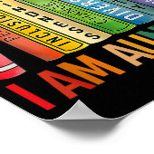 I Am Aunt Tifa Floral Flowers Aunt Tifa Funny Aunt Poster (Hoek)