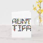 I Am Aunt Tifa Shirt Aunt Tifa Funny Aunt Tifa Kaart (Gele Bloem)