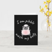 I Am Bble Wash My Belly Bble Meme Funny Dog Brainr Kaart (Gele Bloem)