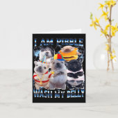 I Am Bble Wash My Belly Bble Meme Funny Dog Brainr Kaart (Gele Bloem)