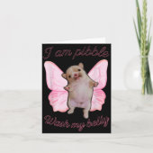 I Am Bble Wash My Belly Bble Meme Funny Dog Brainr Kaart (Voorkant)