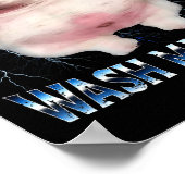 I Am Bble Wash My Belly Funny Dog Clean My Belly M Poster (Hoek)