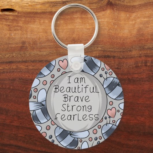 I am beautiful  sleutelhanger (Voorkant)