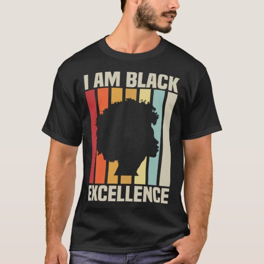 I Am Black Excellence African American History T-shirt (Voorkant)