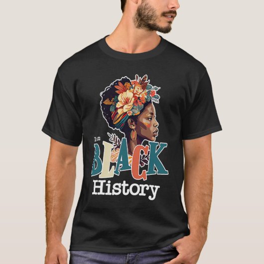 I AM Black History 2023 Black History Month BHM Bl T-shirt (Voorkant)