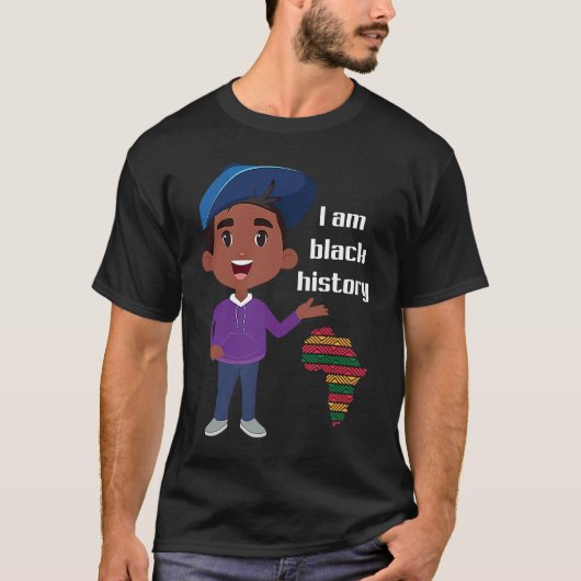 I Am Black History  Black Ancestry African America T-shirt (Voorkant)