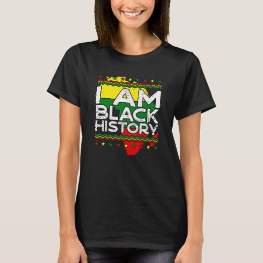 I Am Black History Black History Month Men Boys Wo T-shirt (Voorkant)