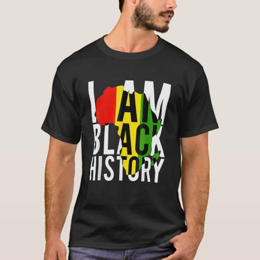 I Am Black History - Black History Month & Pride G T-shirt (Voorkant)