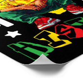 I Am Black History Black King Sungles Kinder peute Poster (Hoek)