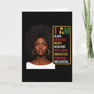 I Am Black History Black Woman Black History State Kaart