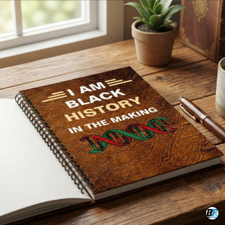 I Am Black History In The Making DNA Heritage Notitieboek