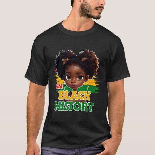 I AM Black History Month 2023 BHM for Women Teens  T-shirt (Voorkant)