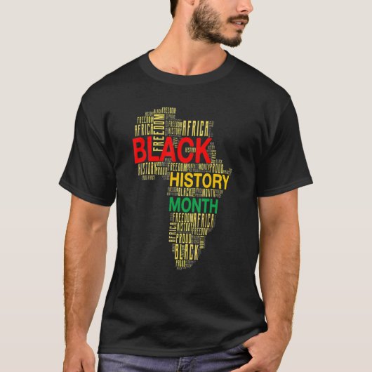 I Am Black History Month African American Pride Af T-shirt (Voorkant)