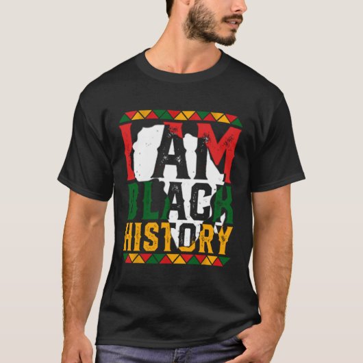 I Am Black History Month African American Pride Ce T-shirt (Voorkant)
