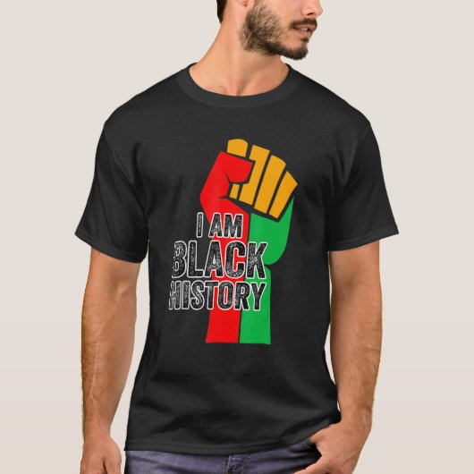 I Am Black History Month African American Pride Ce T-shirt (Voorkant)