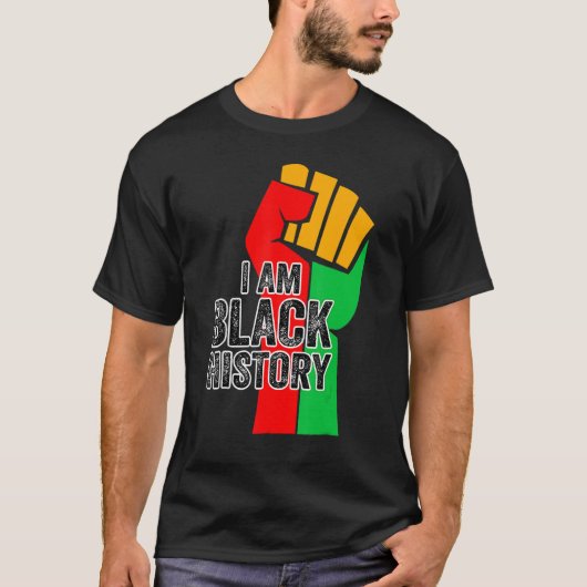 I Am Black History Month African American Pride Ce T-shirt (Voorkant)