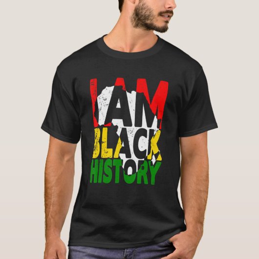 I Am Black History Month African American Pride Ce T-shirt (Voorkant)