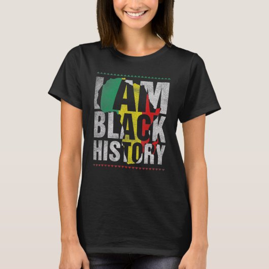 I Am Black History Month African American Pride Ce T-shirt (Voorkant)
