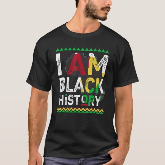 I Am Black History Month African American Pride Ce T-shirt (Voorkant)