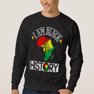 I Am Black History Month African Map American Cele Trui