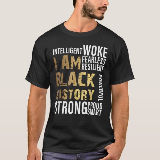 I Am Black History Month Afro African Pride Boys G T-shirt (Voorkant)