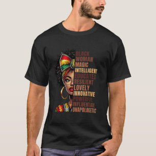 I Am Black History Month Coquette Bow Afrikaanse A T-shirt