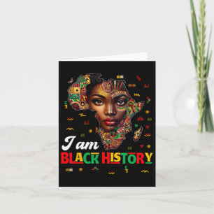 I Am Black History Month kaart Afrika Afrikaanse t