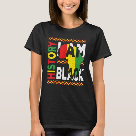 I Am Black History Month Melanin Pride African Ame T-shirt (Voorkant)