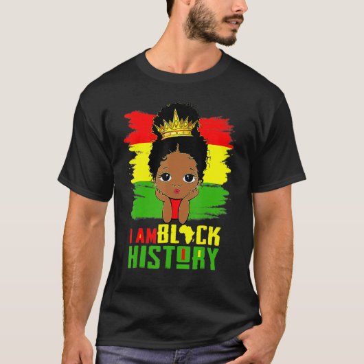 I Am Black History Month Pride African American Cu T-shirt (Voorkant)