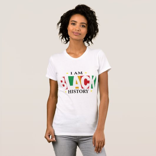 I Am Black History T-Shirt (Voorkant volledig)