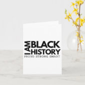 I Am Black History Trots Sterke Smart Black Excel Kaart (Gele Bloem)