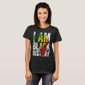 I Am Black History  Women Men African American Gra T-shirt (Voorkant volledig)